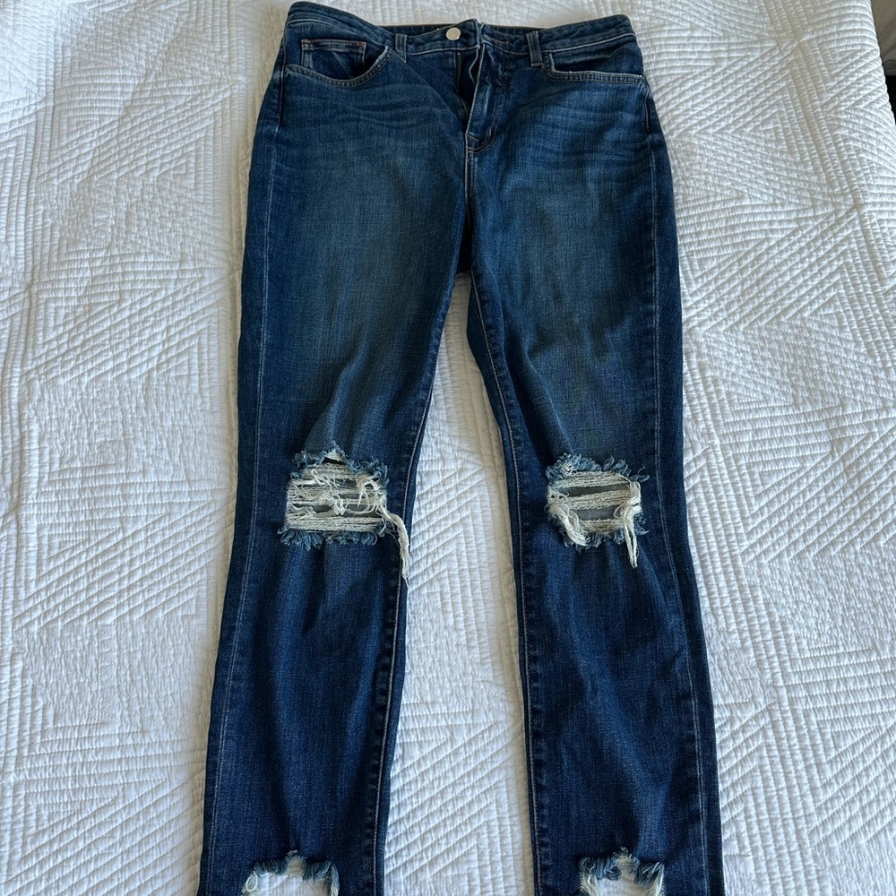L’AGENCE Classic Vintage Destruct High Line Jean — Size 30, Made in USA